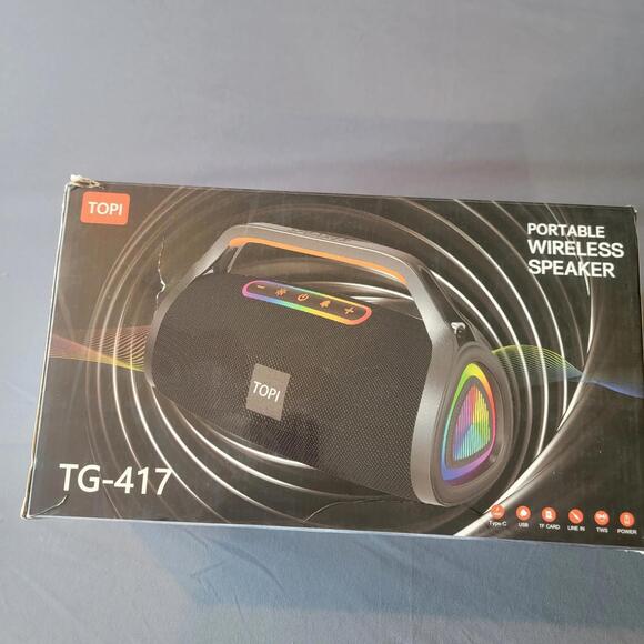Wireless Portable Bluetooth Speaker Topi TG-417 New In Box